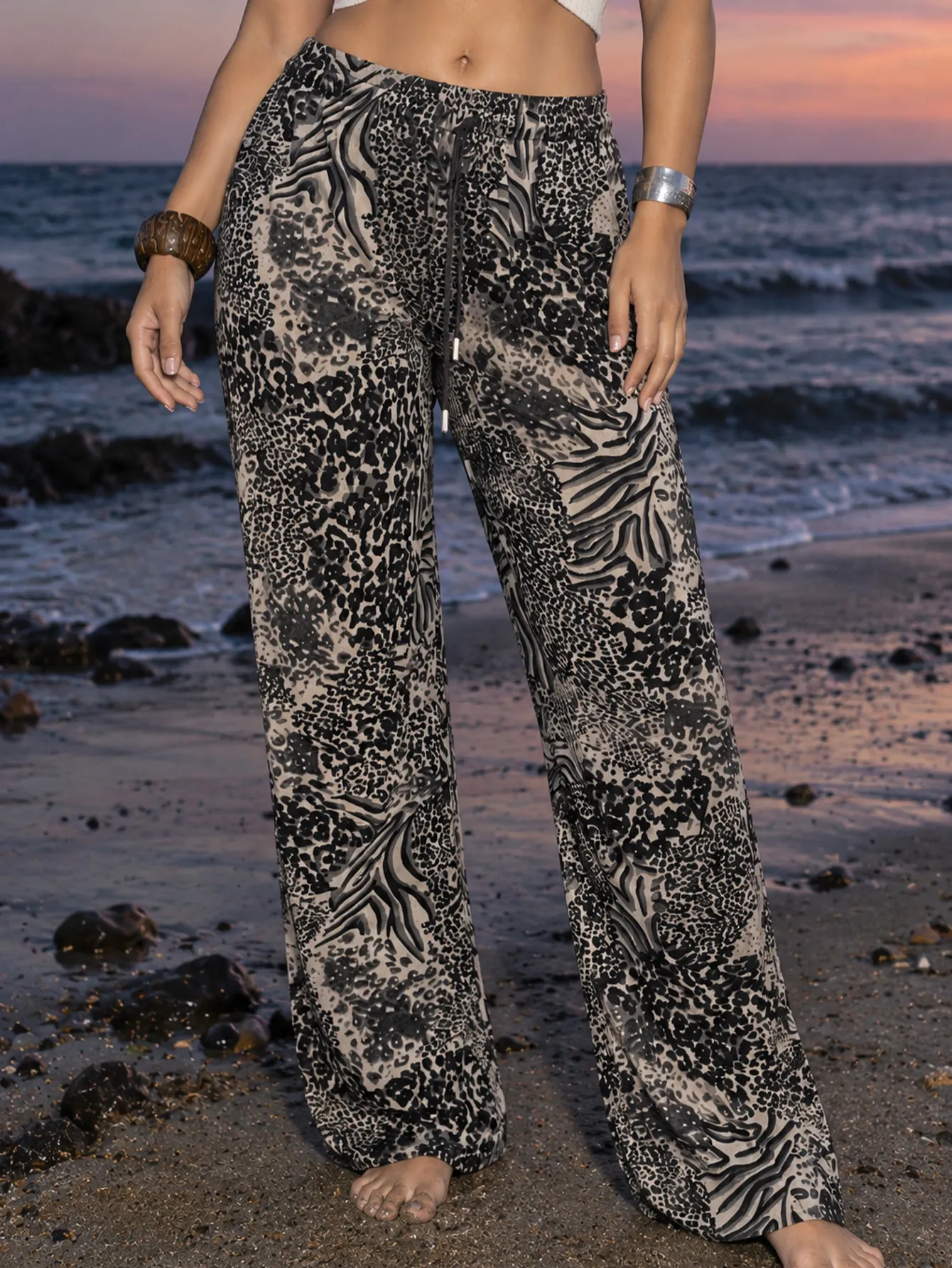 AD2622 Pantalón estampado 15214